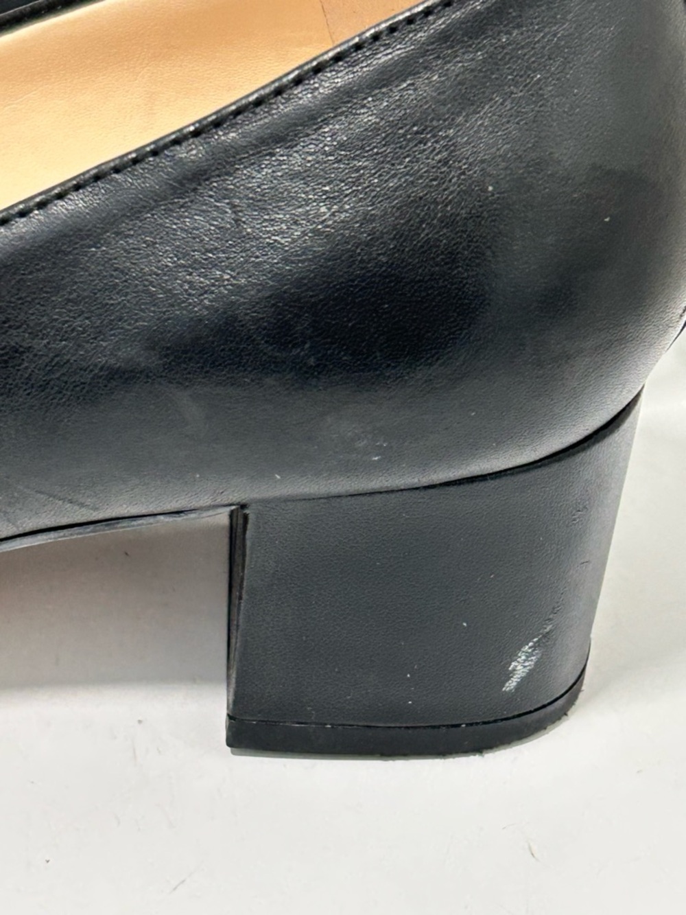 Alex Marie Block Heel Penny Loafers Black Size 7 - Picture 11 of 12